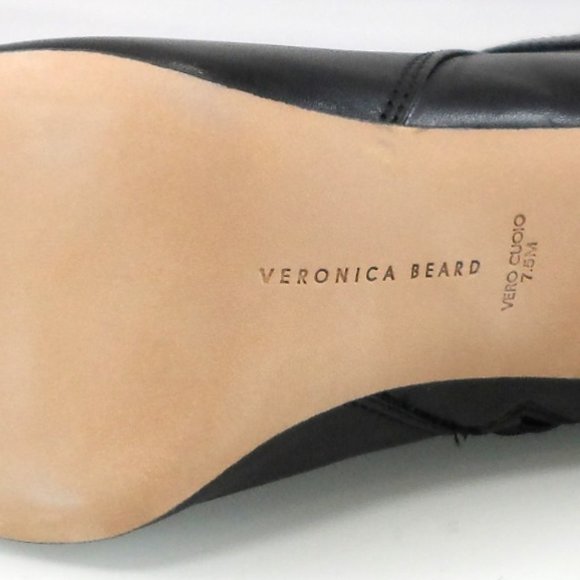 NIB$550 VERONICA BEARD Sohelia Buckled Strap Leather High-heel Ankle Boots 7.5 - Picture 14 of 14